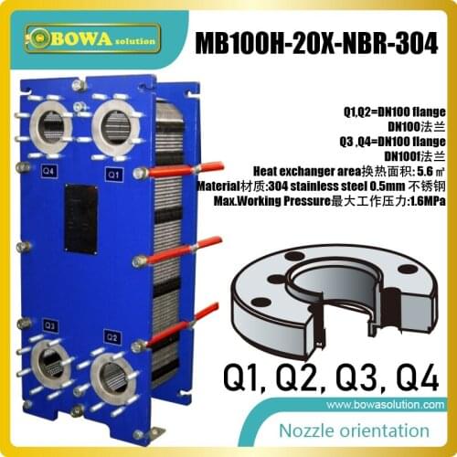 225KW heat transfer between chilled water to cooling water removable PHE is special design for ice-storage air conditioners