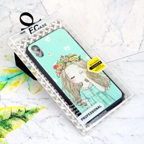 500pcs Creative design Universal Mobile Phone PVC Package Box Retail Packaging Box For mobile phone shell iphone X 7 8plus case