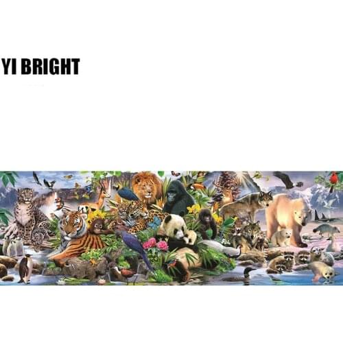 5D DIY Diamond Embroidery animals around the world Diamond Painting Cross Stitch full Square Rhinestone Mosaic decoration