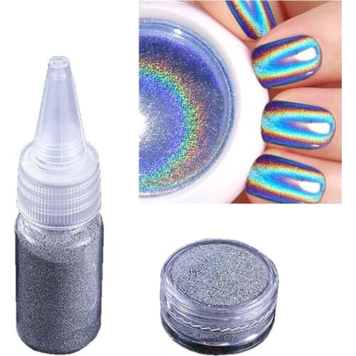 Holographic Lasers Silvery Fine Glitter Epoxy Resin Shiny Silver Festival Sequins Resin Jewelry Pigment Nail Art Powder