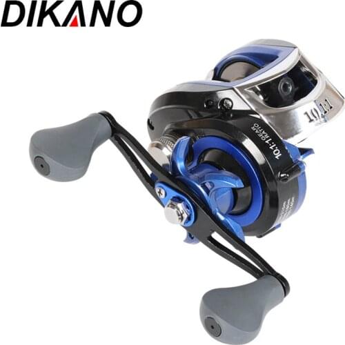 Baitcasting Reel 10kg Max Drag 10 : 1 Gear Ratio Carp Fishing Reel Magnetic Brake CNC Spool