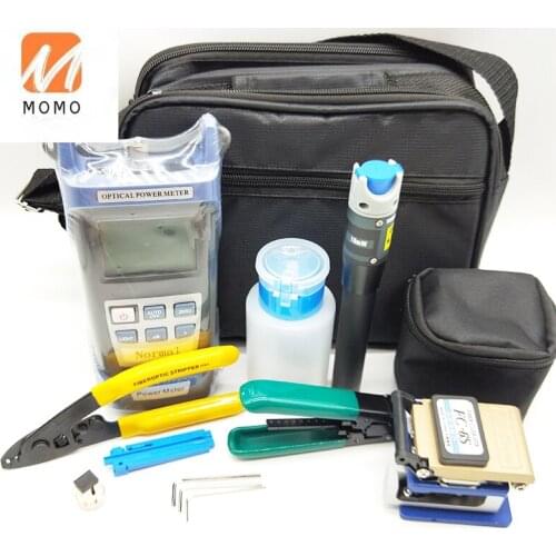 Network Fiber Optic cable tool kit with Optical Power Meter High quality fiber optic equipment
