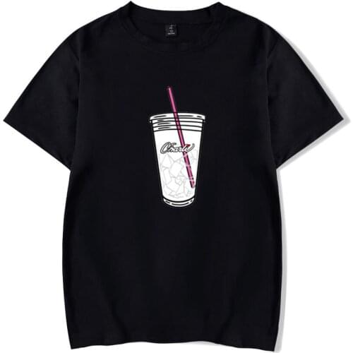 Cool Charli Damelio Merch Black T-shirt Ice Coffee Splatter T-shirts Women/men Child Short Sleeve Casual 100% Cotton