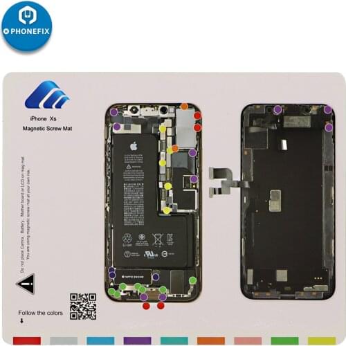 Phone Screws Organizer Mat Magnetic Project Mat for iPhone 6 7 8 8P X XS MAX XR Disassembly Small Parts Work Mat Magnetic Pad