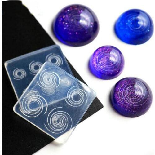 Mini Star Sky Spiral Decor Silicone Mold DIY Charms Handmade Epoxy Resin Jewelry Fillings Pendant Cabochon Mould Accessory Craft