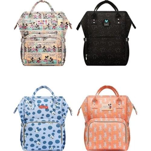 Disney Maternal package multi-function large capacity diaper bag fashion out of the camouflage mommy backpack shoulder bottleBag