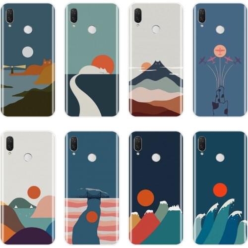 Soft Case For Huawei Nova Smart Lite 2017 Art Cat Silicone Back Cover For Huawei Nova 2i 2 Lite Plus 3 3I 3E 4 4E 5 Phone Case