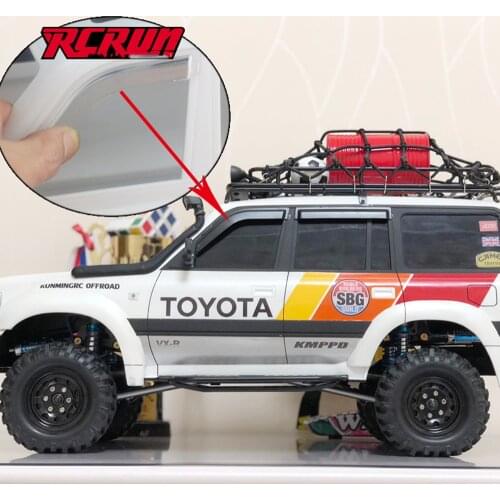 Crawler 1/10 Toy Car Window Visor Set For Model Car Toyota Land Cruiser LC80 Body Shell Sun Rain Guard Parts