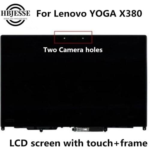 New LCD Assembly For Lenovo YOGA X380 LP133WF4 SP A5 lcd display touch screen digitizer complete replace FHD 1920X1080