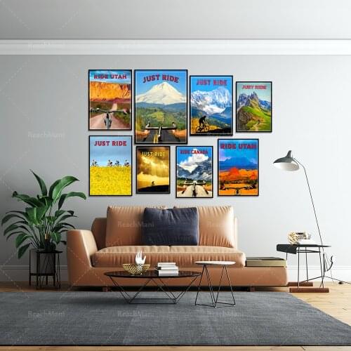 Mountain bike posters, Utah posters, bicycle prints, bicycle posters, bicycle Utah wall artist home decoration