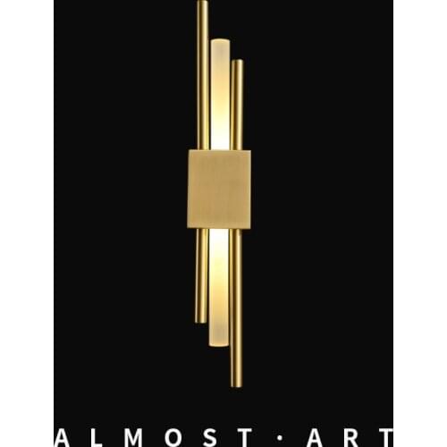 Postmodern light luxury led wall lamp living room background wall lamp hotel aisle decoration simple bedroom bedside wall lamp