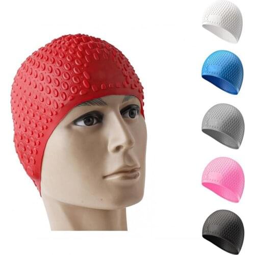 Swimming Cap Unisex Waterproof Silicone Large Ergonomic Swimming Hat for Adults Long Hair