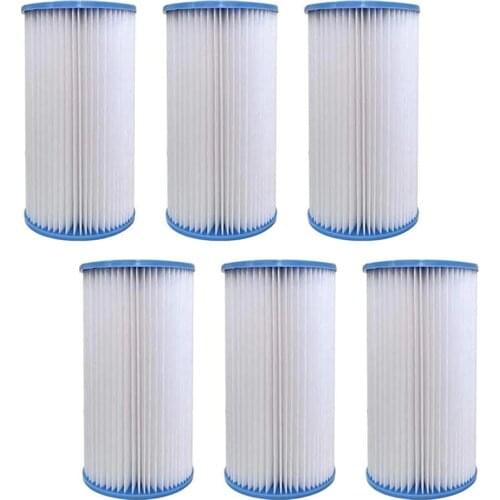 Type a Replacement Filter Cartridge Compatible for INTEX Pools, Replacement Filter Cartridge for 29000, 6 Pack