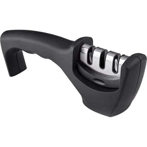 Knife Sharpener,Cutter Sharpener Ceramic Tungsten Kitchen Cutter Blade Sharpener Combines Electric and Manual