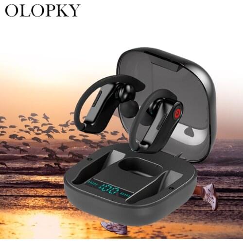 TWS Wireless Earphones Sports Bluetooth 5.0 Headsets Mini Earbuds Wireless Stereo Earphones Long Playtime With Mic Charging Case