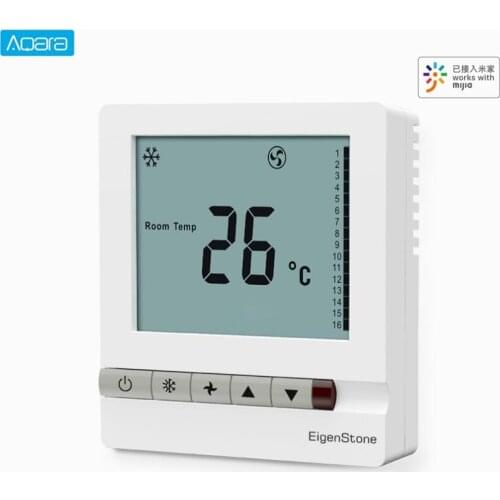 Aqara thermostat S2 EigenStone smart Air conditioner temperature control LCD fan coil switch controller for xiaomi app mi home