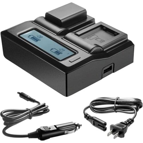For SONY NP-FW50 NP FW50 Camera Battery Rapid LCD Charger for Sony Alpha a6500 a6300 a6000 a5000 a3000 NEX-3 a7R a7S NEX-7