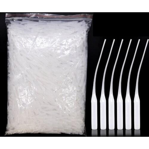 100Pcs Glue Micro-Tips Plastic Glue Bottle Tips Glue Extender Precision Applicator Dropping Tube Nozzle For Crafting Lab