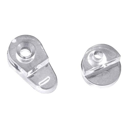 100PCS High Quality Transparent Plastic Glass Clips Clear Adjustable Wall Mounted Glass Shelf Clamp Bracket Glass Holder