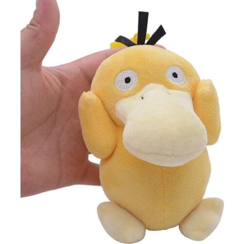 15cm 10pcs/Lot Pokemon Psyduck Pendants Plush Toys Key Chains Soft Stuffed Cartoon Doll Gifts For Kids