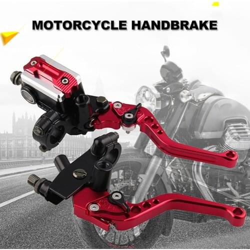 2Pcs Universal Motorcycle 7/8inch Clutch Brake Master Cylinder Reservoir Levers