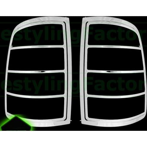 XYIVYG 2009-16 for Dodge Ram 1500 Truck Chrome ABS Taillight Tail Light Trim Bezel Lamp Cover