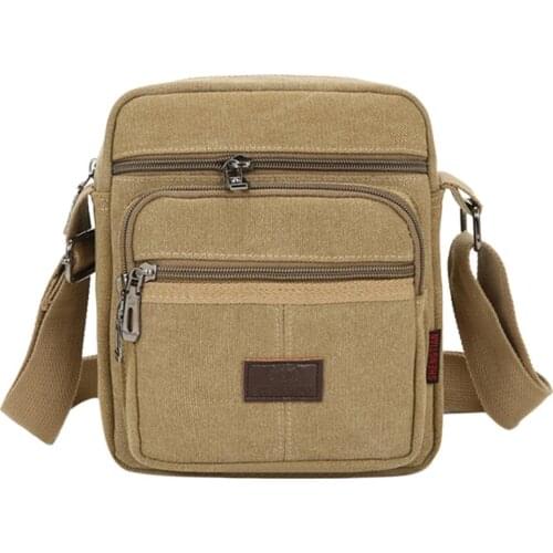 2020 Canvas Crossbody Shoulder Bag for Men Zipper Casual Travel Male Messenger Pack Fashion Small Bag For Man bolsos Sac A Main