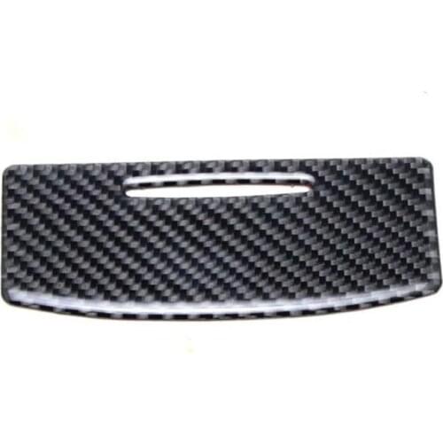 Car Carbon Fiber Console Cigarette Lighter Ash Tray Ashtray Cover Panel Trim Decoration Fit For Infiniti QX50 2014-2016