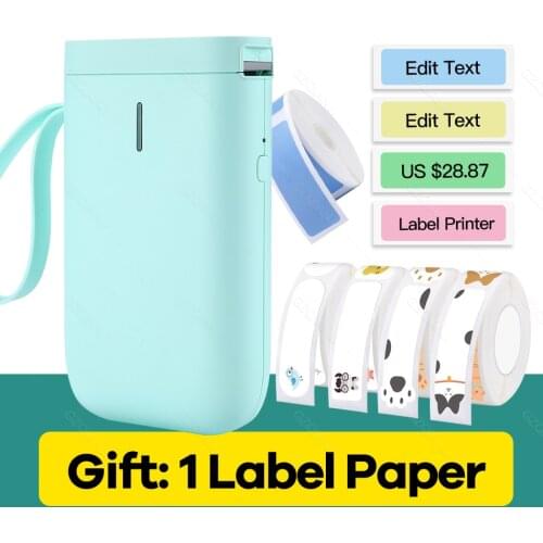 Niimbot D11 Wireless label printer Portable Pocket Label Printer Bluetooth Thermal Label Printer Home Use Office notes printer