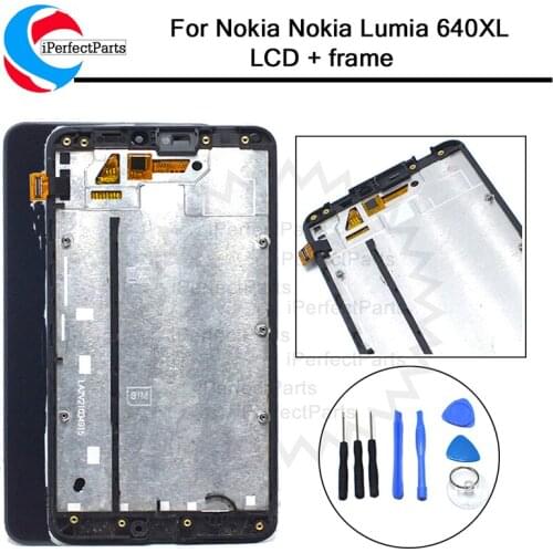 Black 5.7 " 100% tested for Microsoft Nokia Lumia 640XL LCD Display with Touch Screen Digitizer Assembly +Tools Free Shipping