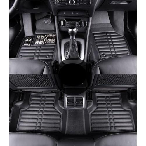 Leather car floor mat rug carpet for audi q3 2012 2013 2014 2015 2016 2017 2018 2019 rs q3 accessories s line sticker