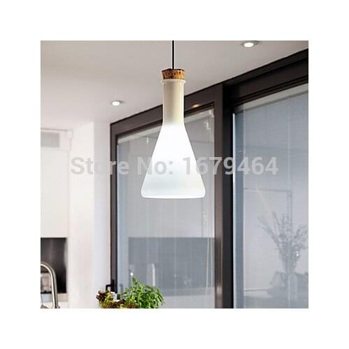 Creative LED 7W Contemporary Pendant Light with Glass Shade in Flask Design 110-240v