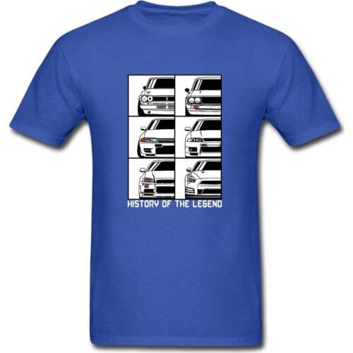Skyline History Of The Legend GTR Front Cool Funny Birthday Gift T Shirt Printed tee USA size