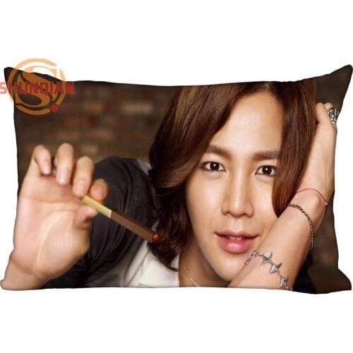 Hot Nice Jang Keun Suk Rectangle Pillowcase zipper Wedding Custom Pillow Case For Bathroom A3.27#11