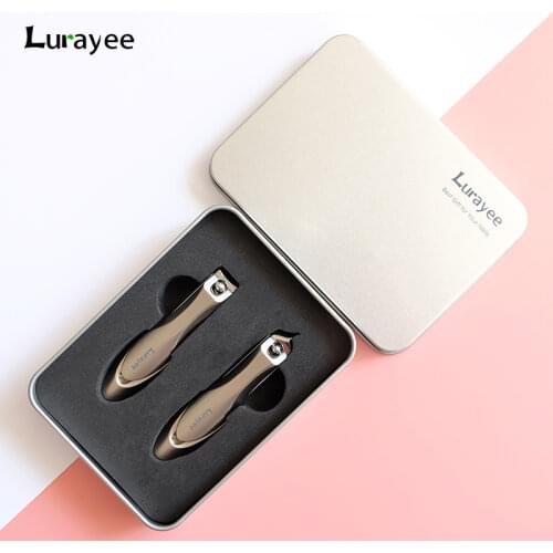 Lurayee Nail Clippers Stainless Steel Nail Toe Cutter Professional Fingernail Thick Hard Ingrown Toenail Manicure Tool Accessory