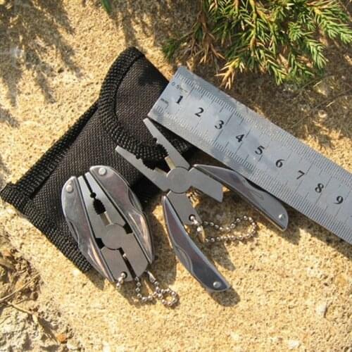 Outdoor Multifunction Folding Plier Foldaway Knife Keychain Portable Screwdriver Camping Survival EDC Tools Travel Kits