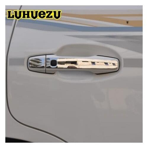 8PCS Stainless Steel Car Door Handle Cover For Toyota Land Cruiser 200 FJ200 LC200 Accessories 2008-2015