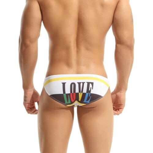 New Brand SEOBEAN Men Underwear Sexy Briefs Breathable printe Comfortable Underpants Cueca Quick Dry Male Briefs