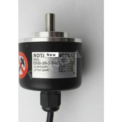 New original Autonics solid shaft incremental rotary encoder E50S8-360-3-N-24