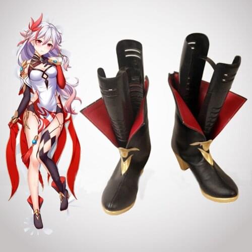 Game Honkai Impact 3 Reburn Cosplay Shoes Fuka Cosplay Shoes Boots Halloween Party Benghuai 3 Reburn