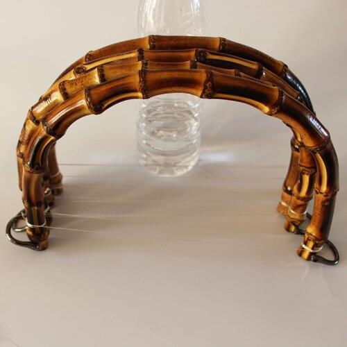 One Pair=Two Piece U Shape Large Big Size 25X14 CM Bamboo Handle Purse Frame Bag Parts DIY Accessories China Bamboo Purse Handle