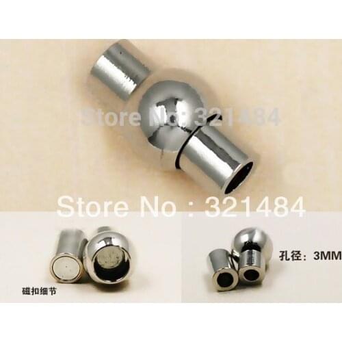 Wholesale 100pcs 3mm Hole Leather Cord End Cap End Clasp DIY Jewelry Findings