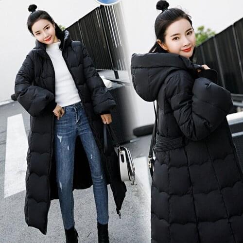 Winter Jacket Women Parka Long Down Cotton Coat Warm Padded Clothes Korean Jackets Parkas Mujer 2020 103014 KJ2487