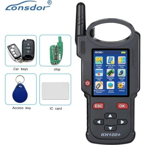 Lonsdor KH100+ Car Key Programming Tool Professional Identify Copy Chip Auto Smart Keys Simulate Generate Chip Immobilizer IMMO