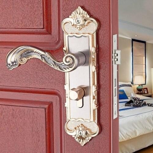 Entrance Lever door handle [with Three keys] for office or front door #6