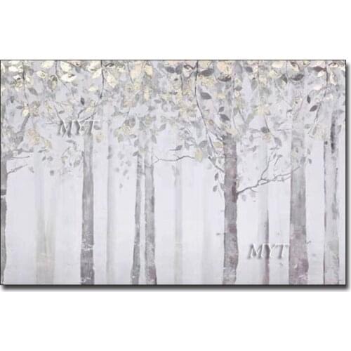 Modern European Canvas Art Acrylic Artwork Cheap Tree Oil Painting Picture Canvas Wall Art For Home Decoration Wall Showpieces