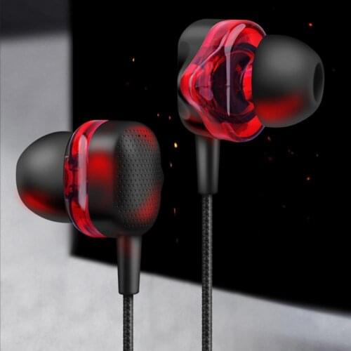 R3 Universal 3.5mm Dynamic Wired Heavy Bass HiFi In-ear Sport Phone Earphone