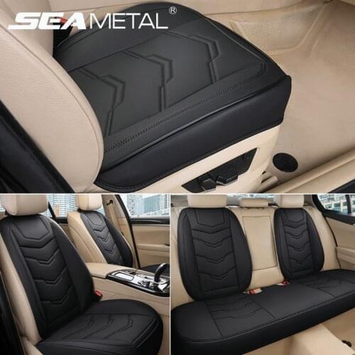 Four Seasons Seat Cover Protector Universal Car Seats Cushion PU Leather Auto Chairs Pads Front/Rear Seat Cover Interior Product