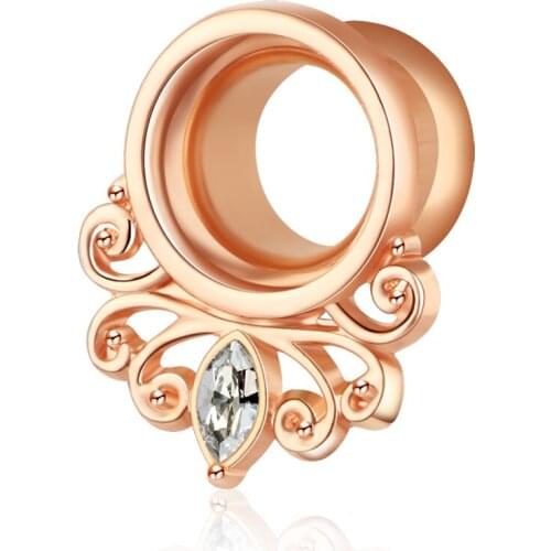 Stainless Steel Ear Plugs and Tunnels Ear Piercings Screw Fit Expansion Ear Stretched Piercing Flesh Tunnels Body Jewelry