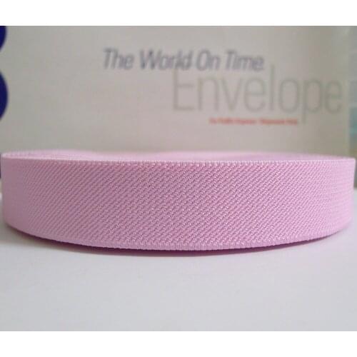 12 Meters 1" 25mm Wide #009 BABY PINK Color Suspender Elastic Webbing Great For Pacifier Clips